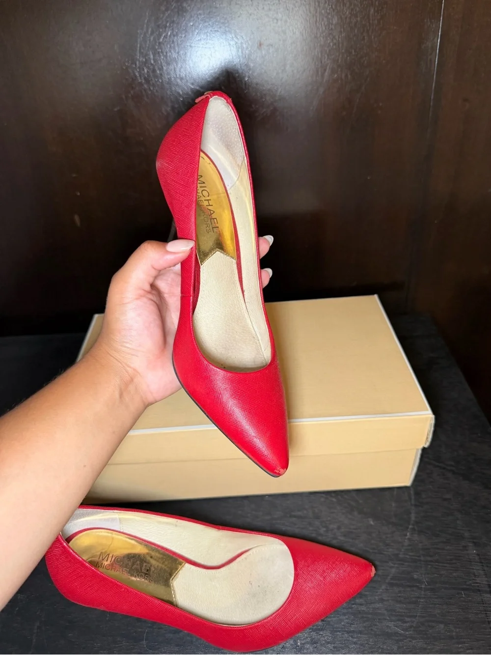 Michael Kors - Flex Red Scarlet Leather Pumps